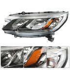 Halogen W/DRL For Honda CR-V 2015-2016 Front Black Headlight Assembly Driver/LH