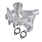 High-volume Aluminum Long Water Pump Satin Finish for Chevy BBC 396 402 454 502