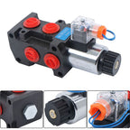 13GPM Hydraulic Adjustable Variable Flow Control Valve 6 Port 12V DC