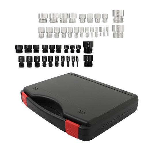 Nut and Bolt Gauge 23 Metric & 21 Inch 44 Pcs Nut and Bolt Thread Checker in Box