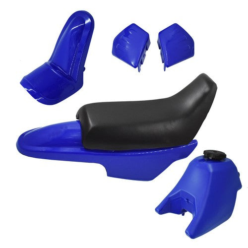 Blue Plastic Fender Body Cover Seat Gas Tank Kit For Yamaha PW50 New