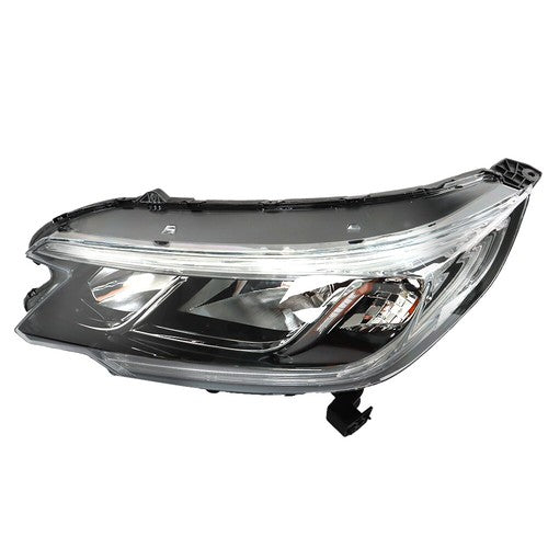 Halogen W/DRL For Honda CR-V 2015-2016 Front Black Headlight Assembly Driver/LH