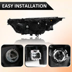 Fit 2022 2023 Toyota RAV4 XLE Halogen Headlight W/ LED DRL Left Driver Side