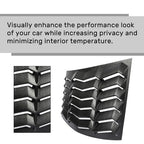 Rear Side Window Louvers Cover for 2010-2015 2011 2012 2013 2014 2015 Chevy Camaro