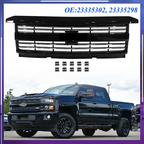 Front Upper Grille Hood Black Painted for Silverado 2500 HD 3500 HD 2015-2019