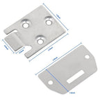 Seat Bottom Hinge and Plate Set of 2 For EZGO TXT/Medalist 1995 Up Golf Cart