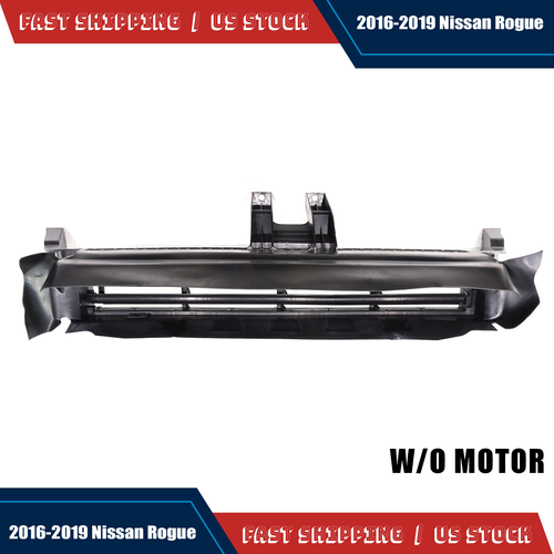 Active Grille Shutter Assembly w/o Motor for 2016-2019 for Nissan Rogue