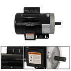 5HP Electric Motor 3450RPM 5/8" Shaft Single Phase 208-230V 56C Frame 60HZ TEFC