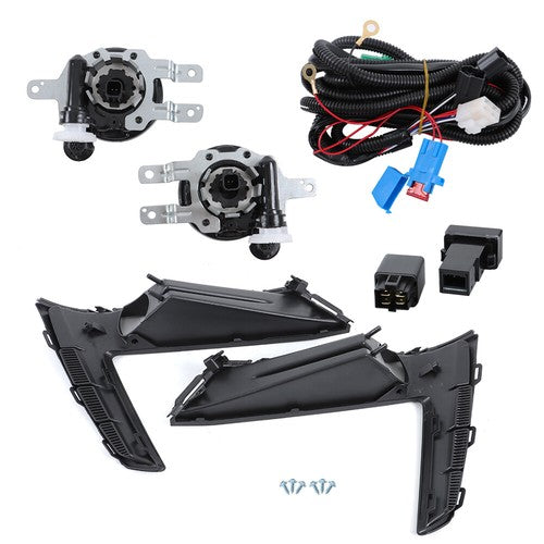 For Honda CR-V 2023-2024 Left+Right Side w/Switch Wiring LED Fog Lights Assembly