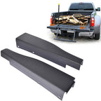 RH+LH Side Black Flex Step Tailgate Molding Trim 2PCS Cap For Ford F250 F350