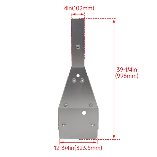 Swing Arm Skid Plate Guard Full Chassis Glide For Yamaha Raptor 700 700R 2006-25