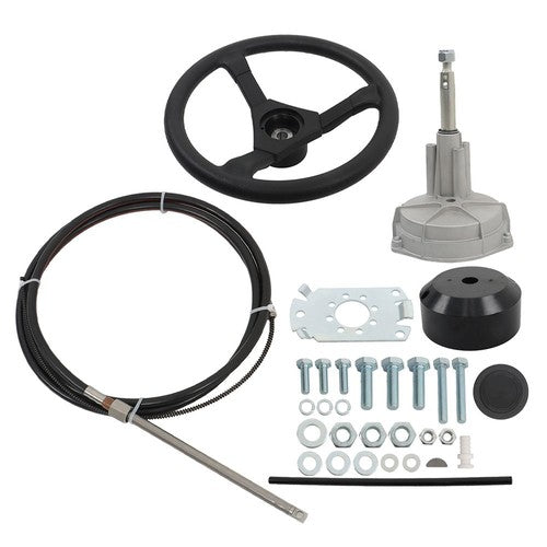 12 Feet SS13712 Rotary Steering System Outboard Kit Marine Steering Cable