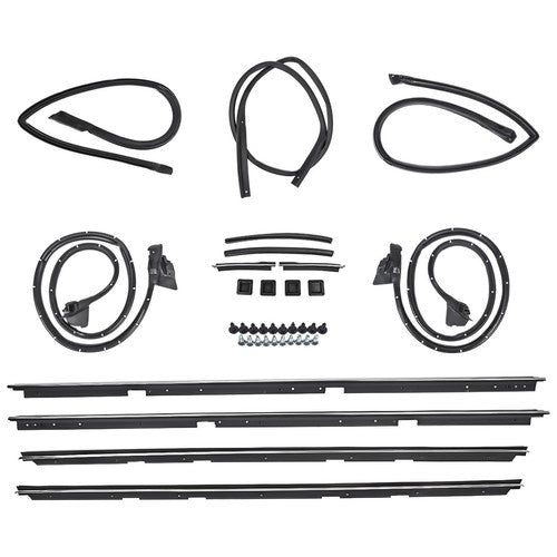 17 Pcs Door Tailgate Weatherstripping Seal Kit For any 1978-1987 Chevy El Camino