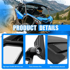 Racing Style Rear View Side Mirror for Can Am Maverick X3 Max R 2017-Up