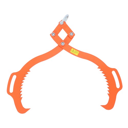 Heavy Duty Grapple Timber Claw 28In Log Lifting Tongs 2 Claws Timber Claw Hook