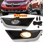 Front Fog Lights Lamps w/Bulbs Switch Wiring for 2017-2019 Honda CR-V CRV