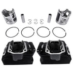 Cylinder Rebuild Kit + Piston Rings Pistons Wrist Pins Circlips for Yamaha RD350