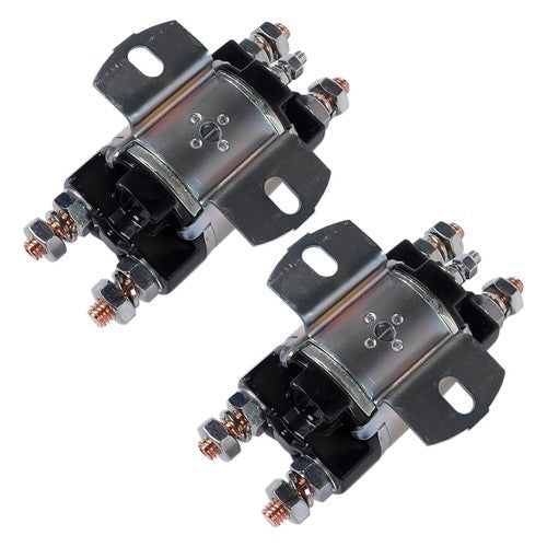 2Pcs Gas Golf Cart Solenoid For Yamaha G1 6 Terminal 12 Volt 100A J17-81950-01
