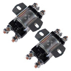 2Pcs Gas Golf Cart Solenoid For Yamaha G1 6 Terminal 12 Volt 100A J17-81950-01