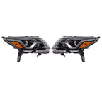 Pair Headlights Assembly Set For Nissan Pathfinder 2017-2020 Halogen W/LED DRL