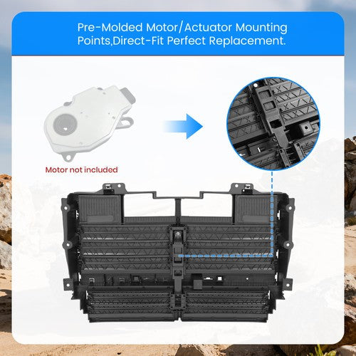 Active Grille Shutter W O Motor For 2015-2022 Chevrolet Colorado GMC Canyon