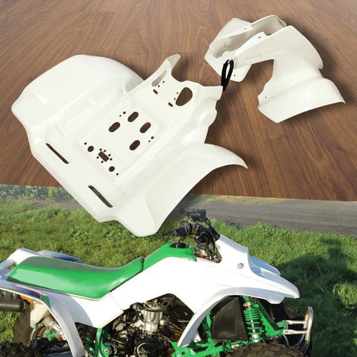 For Honda TRX 250R 1986 1989 White Front Rear Fender Set Plastics Kit