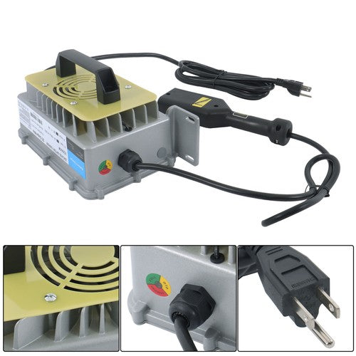 36V 18A Battery Charger For E-Z-GO TXT Golf Carts IP67 Waterproof D-Type Plug