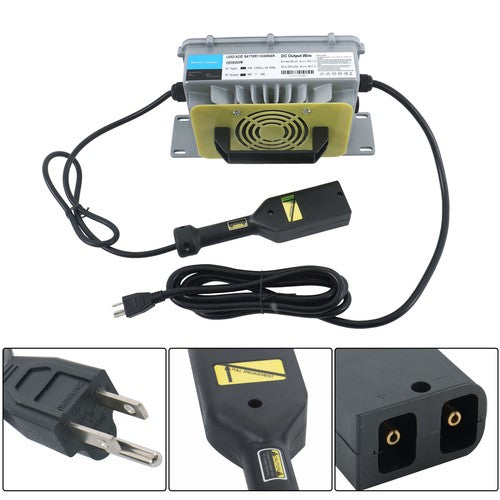 36V 18A Battery Charger For E-Z-GO TXT Golf Carts IP67 Waterproof D-Type Plug