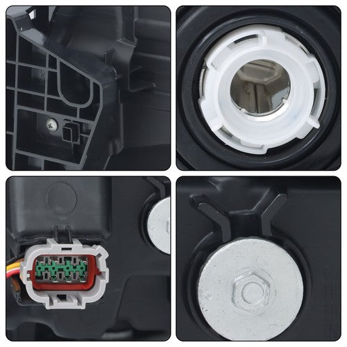 Headlight Replacement For Nissan Frontier 2022-2023 RH Side Clear Black Halogen