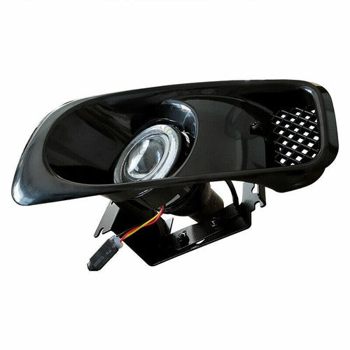 Clear Lens LED Halo Projector Fog Lights DRL for 1999-2000 Honda Civic