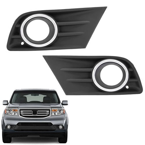 Fog Light Cover Bezel Chrome Ring for Honda Pilot 2012 2013 2014 2015 LH RH