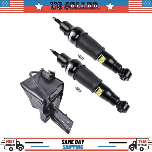2 Air Suspension Shock Absorber + 1 Compressor For Infiniti QX56 2011-2013 Rear