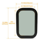 Vertical RV Window Cargo Trailer With Trim Ring Screws Tinted Glass 12 x 18 x 1 1/2