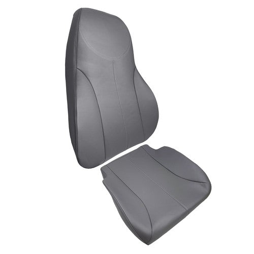 Seat Cover+Backrest Driver's Side Gray Air Ride 2-PCS Set Leather 4200-4300-4400