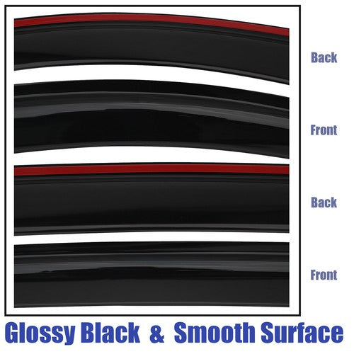 Window Trim Visors Rain Guard Deflector for 2003-2007 for Honda Accord Sedan