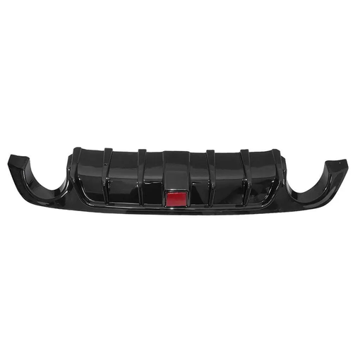 Rear Bumper Diffuser Lip W/ Brake LED Glossy Black for Infiniti Q50 2018-2023