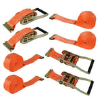 4PCS 15' E Track Ratchet Tie Down Strap Truck Trailer Enclosed Cargo Van Straps