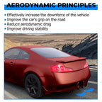 Rear Lower Bumper JDM Style Diffuser Lip for Infiniti G35 03 07 2DR Coupe Black