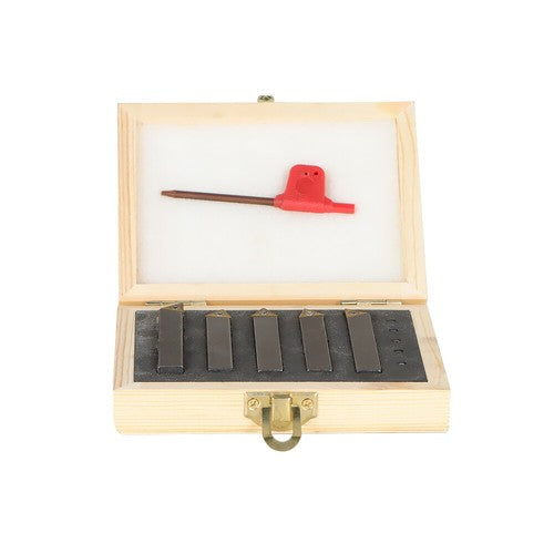 5Pack 3/8" Indexable Carbide Turning Inserts Holder Set for Machining Lathes