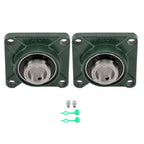 2 Pack UCF207-20 Flange Pillow Block Bearing, 1-1/4 inch Bore, Self-Alignment
