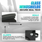 Clear Full Glass Windshield For Polaris RZR XP 4 Turbo S/XP Turbo S 2018-2020