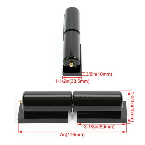 2 Pack Heavy Duty Hinge Steel 7 Inch Barrel Hinge Weld On for Metal Gates Doors