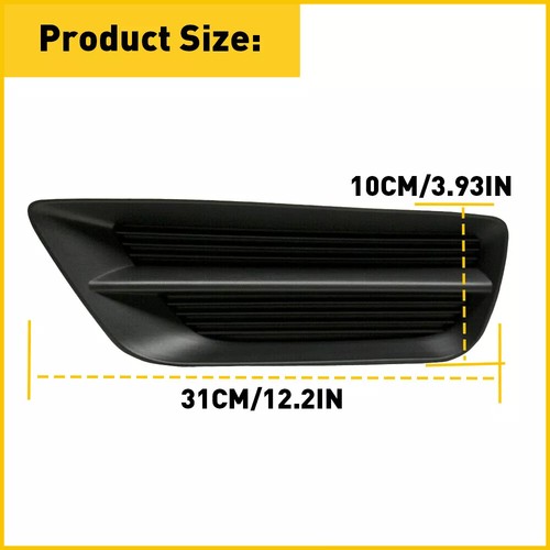 Front Bumper Fog Light Black Grille Covers for 2013-2015 for Honda Accord Sedan