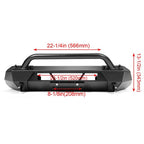 Steel Front Stubby Bumper Guard Bull Bar for Toyota Tacoma 2016-2023