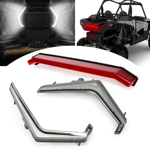 Front and Rear Accent Light Kit for 2019-2023 Polaris RZR XP 4 Turbo 1000
