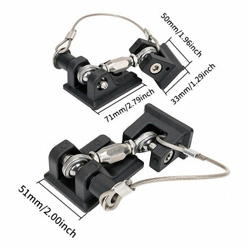 Hood Latches Hood Lock 2pcs Aluminum Catch Locking Kits for Jeep Wrangler JK JL
