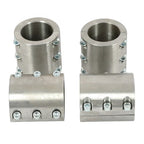 4 Steel Tube Clamps Weldable Bolt On 1.75 Inch 1 3/4 Inch Roll Cage Mounts