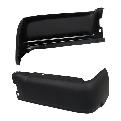 Rear Bumper Ends For Ford F150 2009-2014 Primered Steel Set Black Pair LH RH