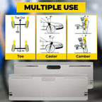 Wheel Alignment Tool Toe Plates 2 Tape Measures with Magnets Camber Caster