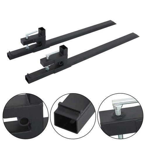 60" 2000 LBS Clamp on Pallet Forks Tractor Bucket Forks